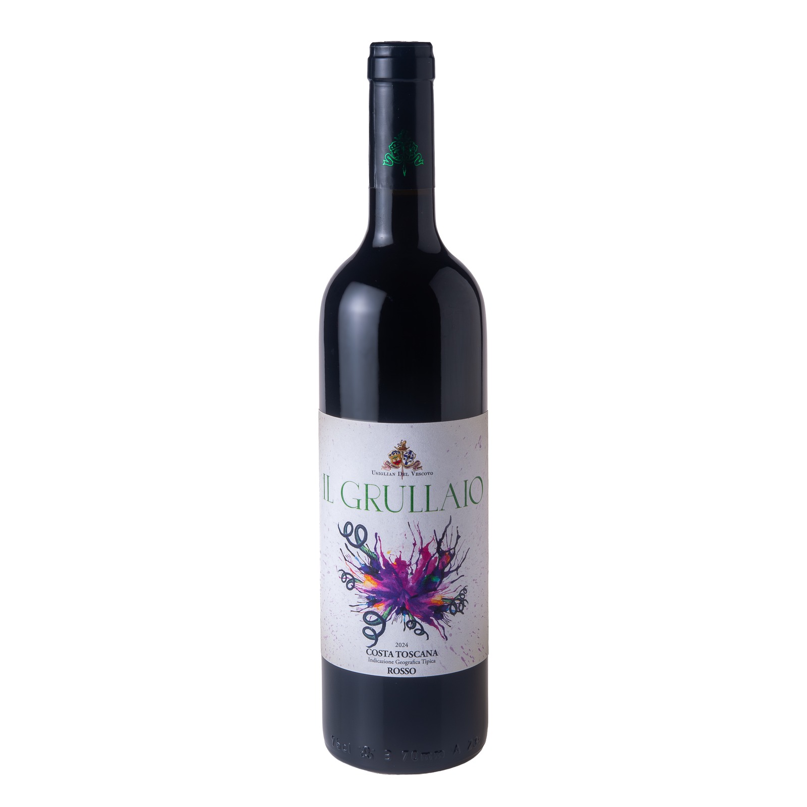 Bottiglia di vino rosso Grullaio