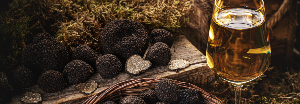 vino bianco e tartufo